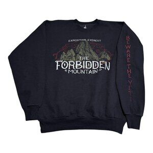 Disney Parks Hanes Expedition Everest Forbidden Mountain‎ Sweatshirt Adult Large
